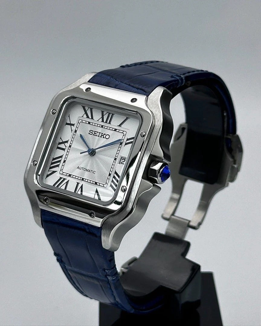 VESTOS WHITE BLUE LEATHER