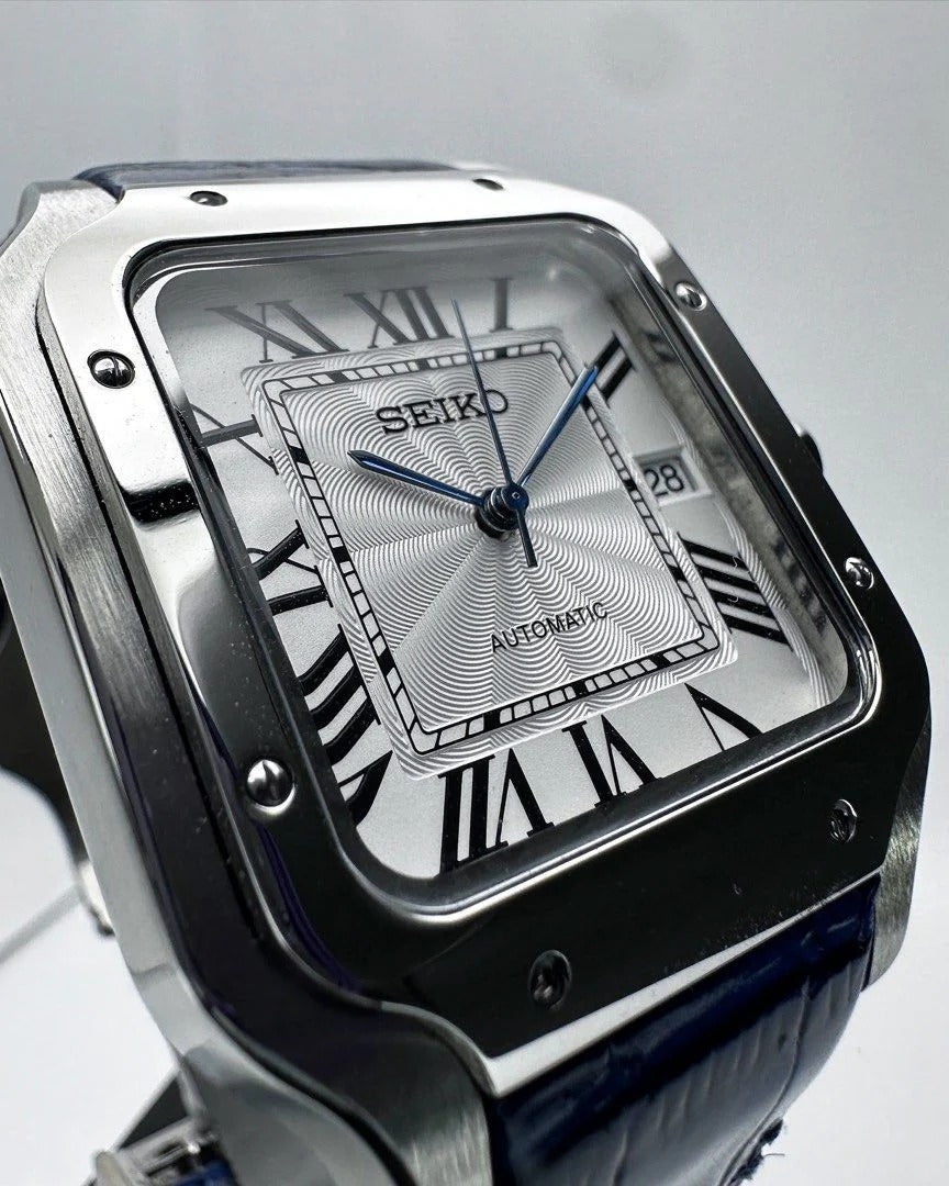 VESTOS WHITE BLUE LEATHER