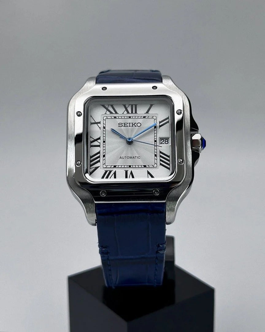 VESTOS WHITE BLUE LEATHER