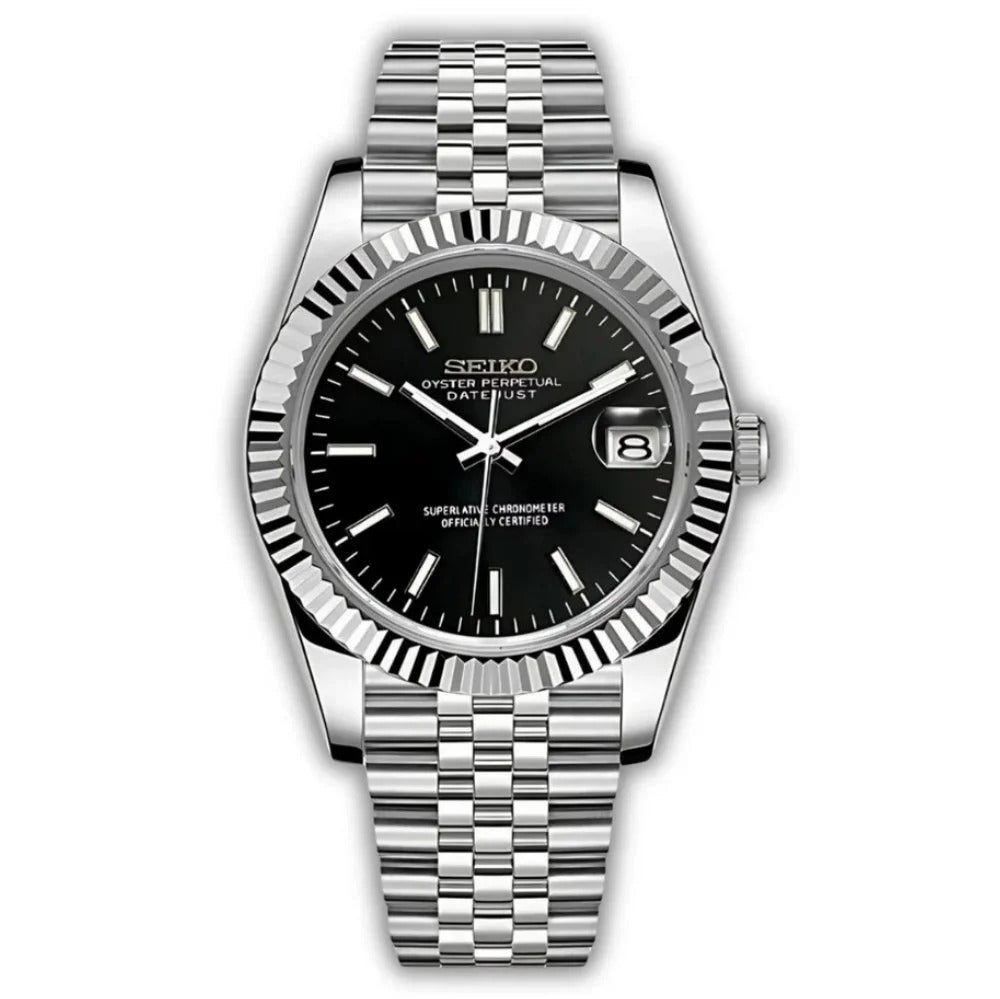 VESTJUST BLACK ROMAN DIAL