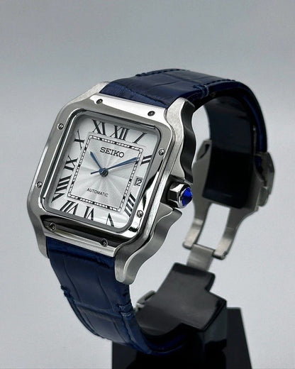 VESTOS WHITE BLUE LEATHER