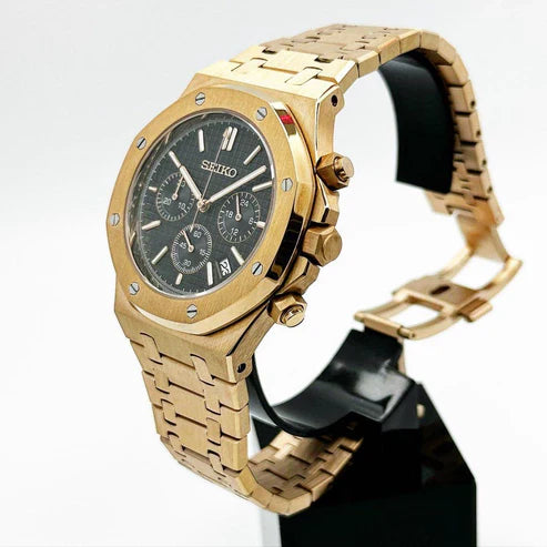 VOAK ROSE GOLD BLACK DIAL
