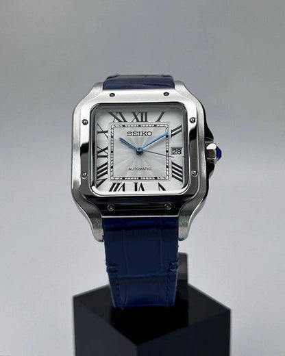 VESTOS WHITE BLUE LEATHER